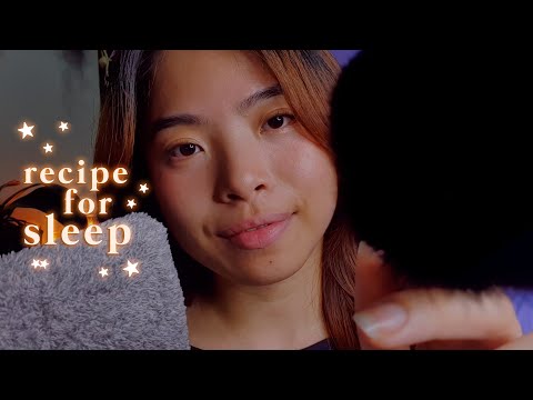 ASMR Comfortingly Slow Personal Attention For Sleep 🧸 Scalp Massage, Face Brushing (Layered Sounds)