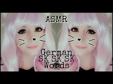 ASMR Deutsche Sk Sk Sk - Wörter . Whispered German Sk-Words . Layered . Echoing