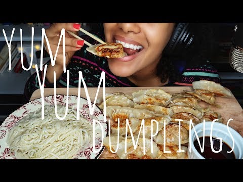 ASMR Fried Dumplings | CHEWY EATING SOUNDS | No Talking