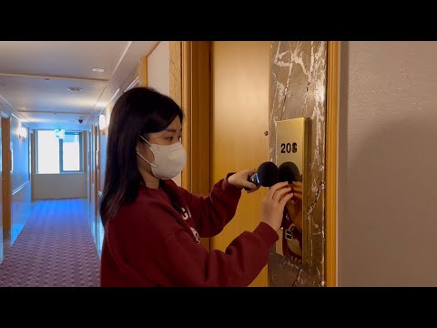 ASMR Korea Hotel Room Tour 🏨 Tingle Tapping , Scratching , Tracing triggers