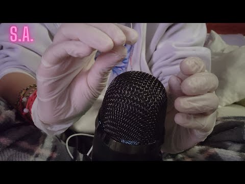 Asmr | Slow Crunching White Latex Gloves With Sounds