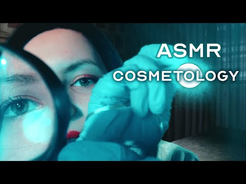 ASMR Cosmetologist - dermatologist medical roleplay, face cleaning - no acne, nitrile gloves