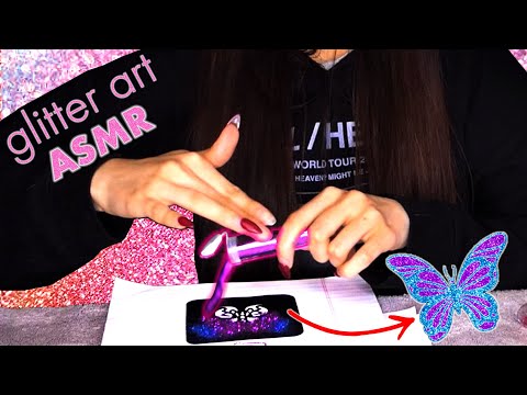 ASMR Paradise, Satisfying Glitter, gentle sounds with light whispering extra tingly to fall asleep