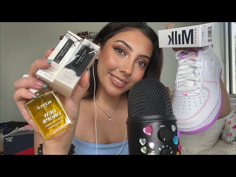ASMR Shopping haul! 💕 ~new Air Force 1s, fenty beauty and milk makeup, and skincare~ | Whispered