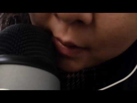 Kissing licking mic mouth sounds very tingles [ASMR]