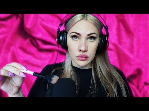 ASMR sounds of champing and chewing brushes in the mouth