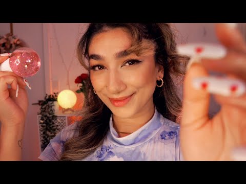 ASMR • Friend Pampers You BUT YOU Secretly Have A Crush On Her 🤫 (personal attention, face touching)