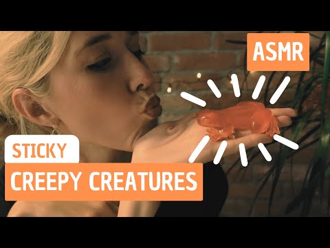 ASMR| Creepy Creatures HALLOWEEN Shop ROLEPLAY 🦇🕷️🎃, STICKY SOUNDS & GLASS TAPPING (Deutsch/German)