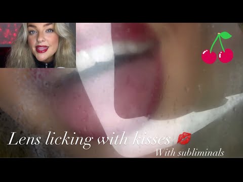 Lens licking w kisses and subliminals! #asmr #mouthsounds #mouthsoundasmr #afformations #subliminal
