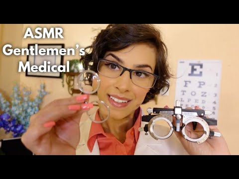 ASMR Gentlemen's Eye Exam Lens 1 or 2 | With or Without | Measuring you | Glasses Fitting