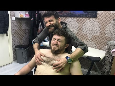 ASMR TURKISH BARBER ROPE MASSAGE = chest,face,head,back,ear,neck,sleep,energy,gripes massage therapy