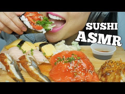 ASMR SUSHI (EATING SOUNDS) NO TALKING | SAS-ASMR