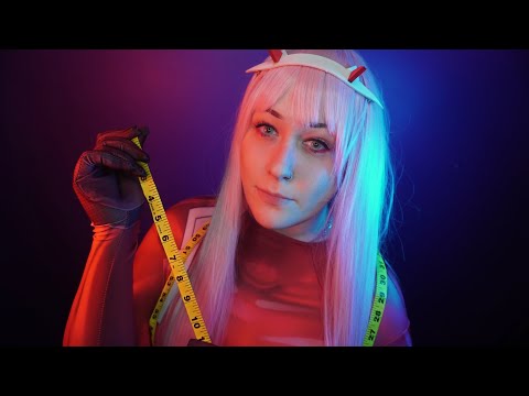 ASMR | Zero Two Measures You For Your New Space Suit!