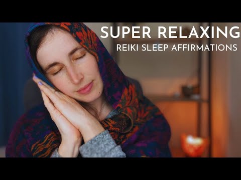 ASMR Reiki Sleep Positive Affirmations Relaxation With Rain ☔ Chakra Balancing, Whispered 2 hours