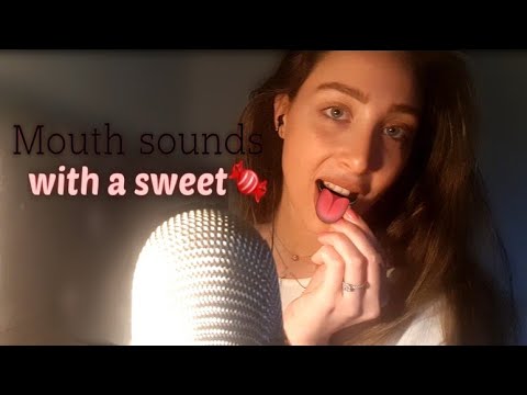 Mouth Sounds with a sweet 👅🍬 & Finger Fluterring | ASMR