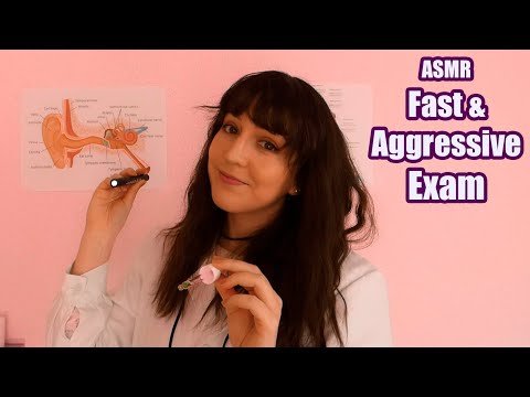 ⭐ASMR Fast & Aggressive Cranial Nerve Exam, Doctor Roleplay (Soft Spoken, Mouth Sounds)