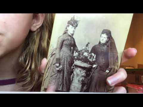 ASMR Antique Photos~ Close up whisper and tapping w/ lapel mic