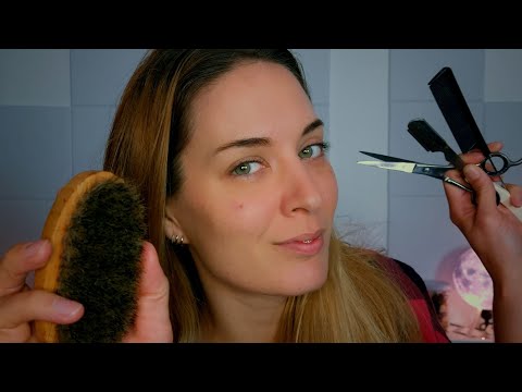 ASMR | The Most Complete Barbershop Roleplay | Beard Care | Eyebrow Plucking | Haircut