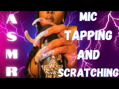 ASMR Intense Mic Scratching And Tapping With Long Nails No Talking