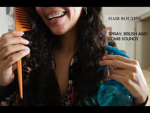ASMR/ doing my hair before work! (Realistic, no talking)