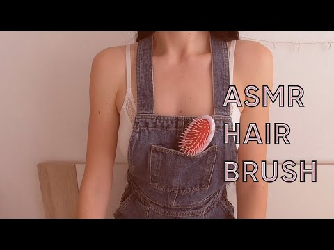 ASMR HAIR BRUSH SOUNDS FOR SLEEP NO TALKING WITH CAT PURRING - ASMR SWEETLADY