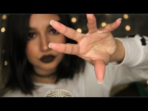 ASMR Saying 'Sit Back & Relax' with Hand Movements