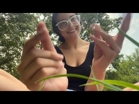 Asmr~ Fast Hand & Mouth sounds, Collarbone Tapping, Animal & Grass Noises, An Addition to the fam!!