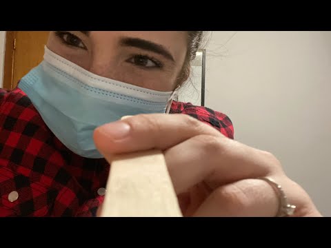 ASMR | Quick Rude Checkup| Gum Chewing| Light Triggers