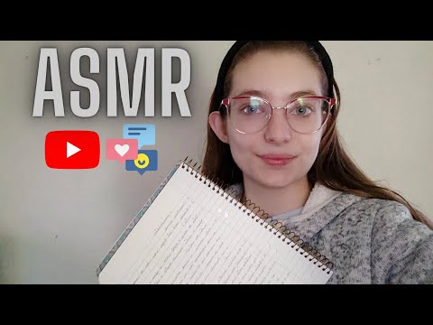 ASMR | Lendo os comentários dos subscritos