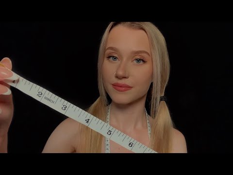 ASMR Measuring & Dotting Your Face (Inaudible Whispering, Mouth Sounds)