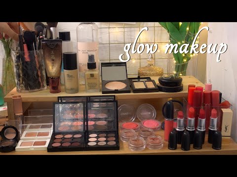 ASMR 🎧 Doing Your Glow Makeup (Soft spoken) | tapping, patting, brushing, etc (Sub✔)