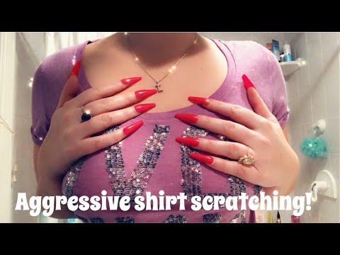 ASMR | Aggressive shirt scratching, nail tapping & camera tapping ✨