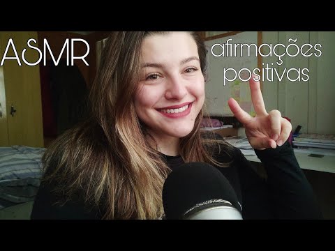 ASMR • frases positivas com triggers para relaxar rápido!