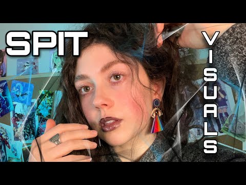 ASMR | Spit Painting Visualizations w/ Tingle Sandwich ( spit painting, mouth sounds, hand sounds )