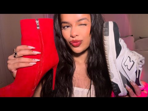 ASMR~  Shoe Collection Tapping, Scratching & Mouth Sounds