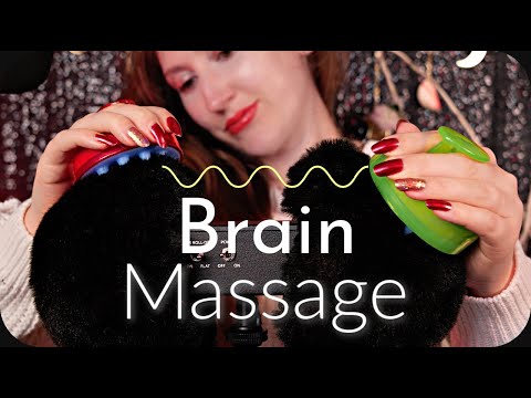 ASMR Massage for Your Brain 🧠  Strong Fluffy Mic/Head Scratch for Tingles, Sleep, Study (NO TALKING)