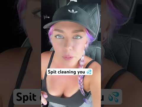 Spit cleaning you asmr #asmr #spitclean