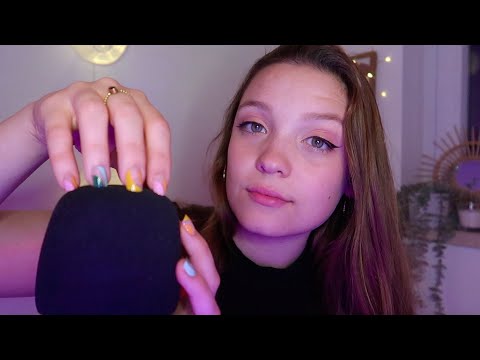 First time trying ASMR with LONG nails  💅 (tapping, scratching, tracing)