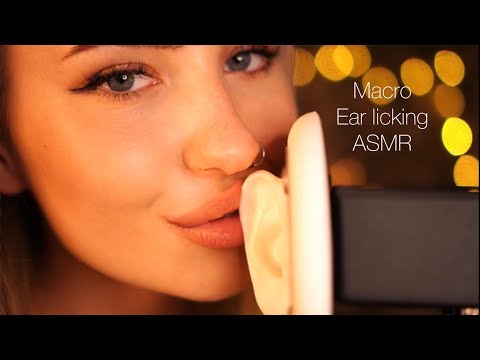 Intense mouth sounds ASMR - Close up ear cleaning