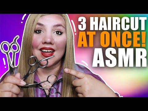 3 ASMR Haircut in One for Sleep RoIePIay | Binaural Sounds