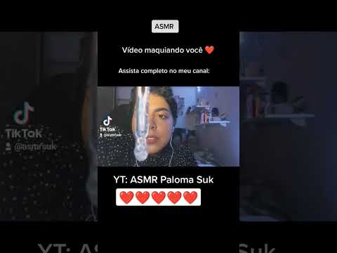 ASMR Maquiando você, vídeo completo no canal ❤️ #asmr #asmrsounds #asmrvideo #asmrtapping #asmrrelax