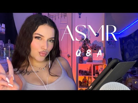 ASMR ~ Q&A 🤍 (whispering, rambling, personal attention)