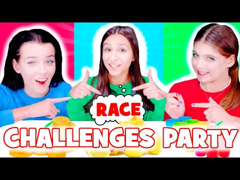 ASMR Challenges Party | Candy, Chocolate, Sour, Sweet Food