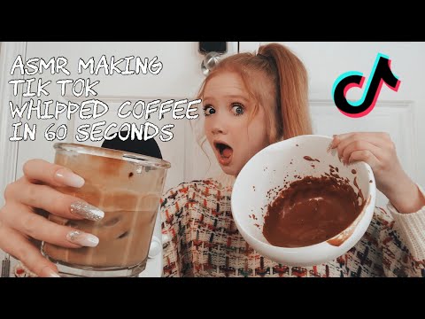 ASMR~ How To Make TIKTOK WHIPPED COFFEE In 60 SECONDS! ☕️
