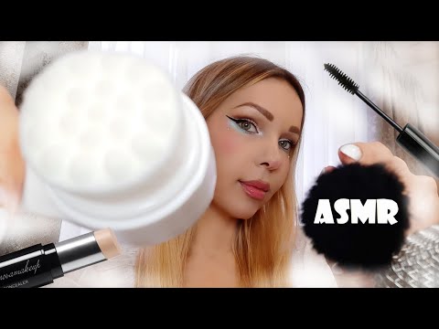 ASMR Doing Your Makeup and skin care| Fast (No Talking) (Personal Attention)