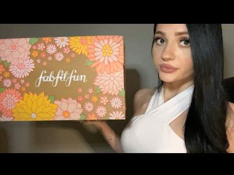 ASMR| FABFITFUN UNBOXING (TRIGGER ASSORTMENT WITH RELAXING WHISPERS)