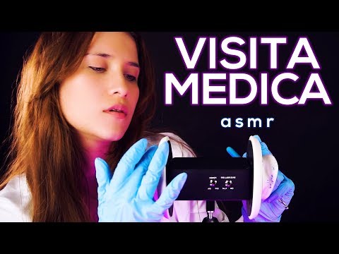 ASMR visita médica completa. Exámenes : nervios craneales, ojos, oídos, dientes y más | ASMR español