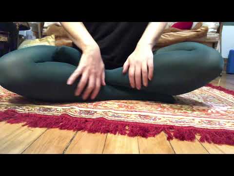 ASMR rubbing legs and feet with nylons relaxing sound