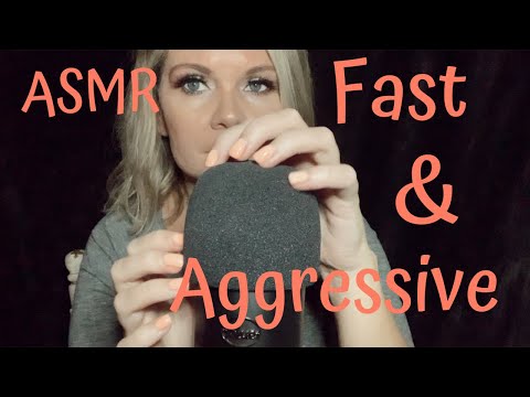 ASMR Fast and Aggressive | Fast Tapping, Scratching, Finger Fluttering, Latex Glove Sounds