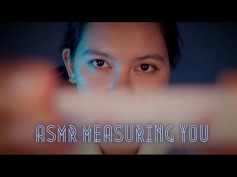 ASMR | TAKING YOUR MEASUREMENTS 📏 🔍 👩🏻 | Unintelligible whispers